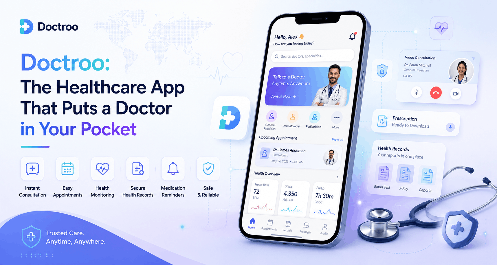 Doctroo: The Healthcare App That Puts a Doctor in Your Pocket 1 healthcare mobile app development